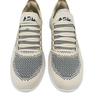 Men's Athletic Propulsion Labs APL TechLoom Cream Gray Size 10 sneakers